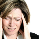 businesswoman migraine